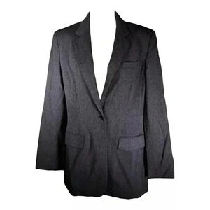 Lauren Ralph Lauren Blazer Wool Mid Length Gray Women's 4 Vintage